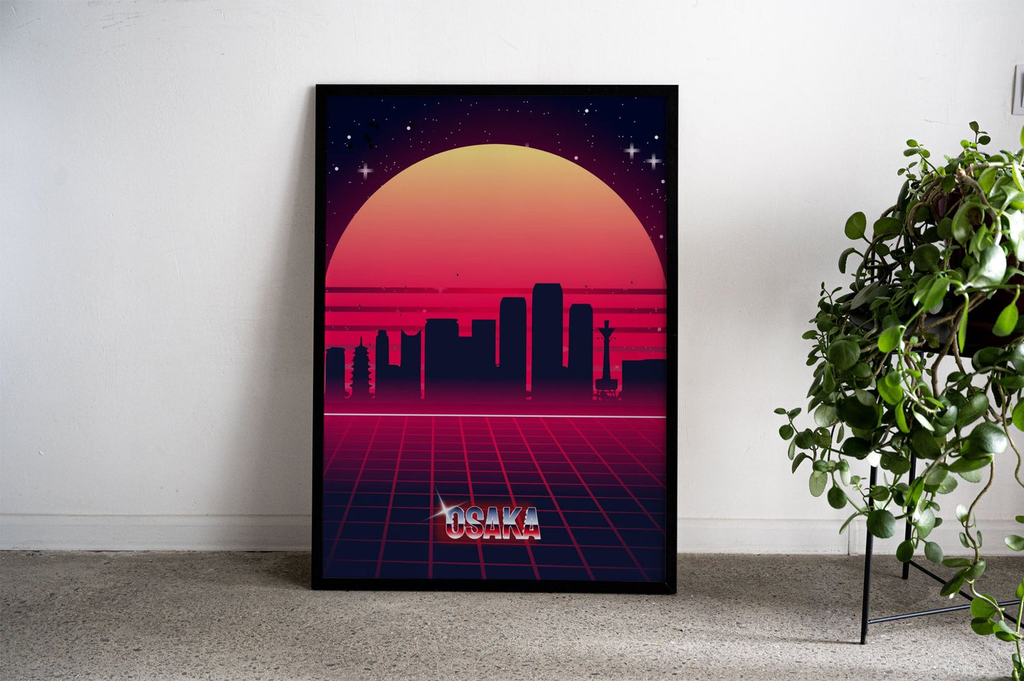 Osaka skyline Asian Style Poster | Wall Art for  Home & Office | High-Quality Print