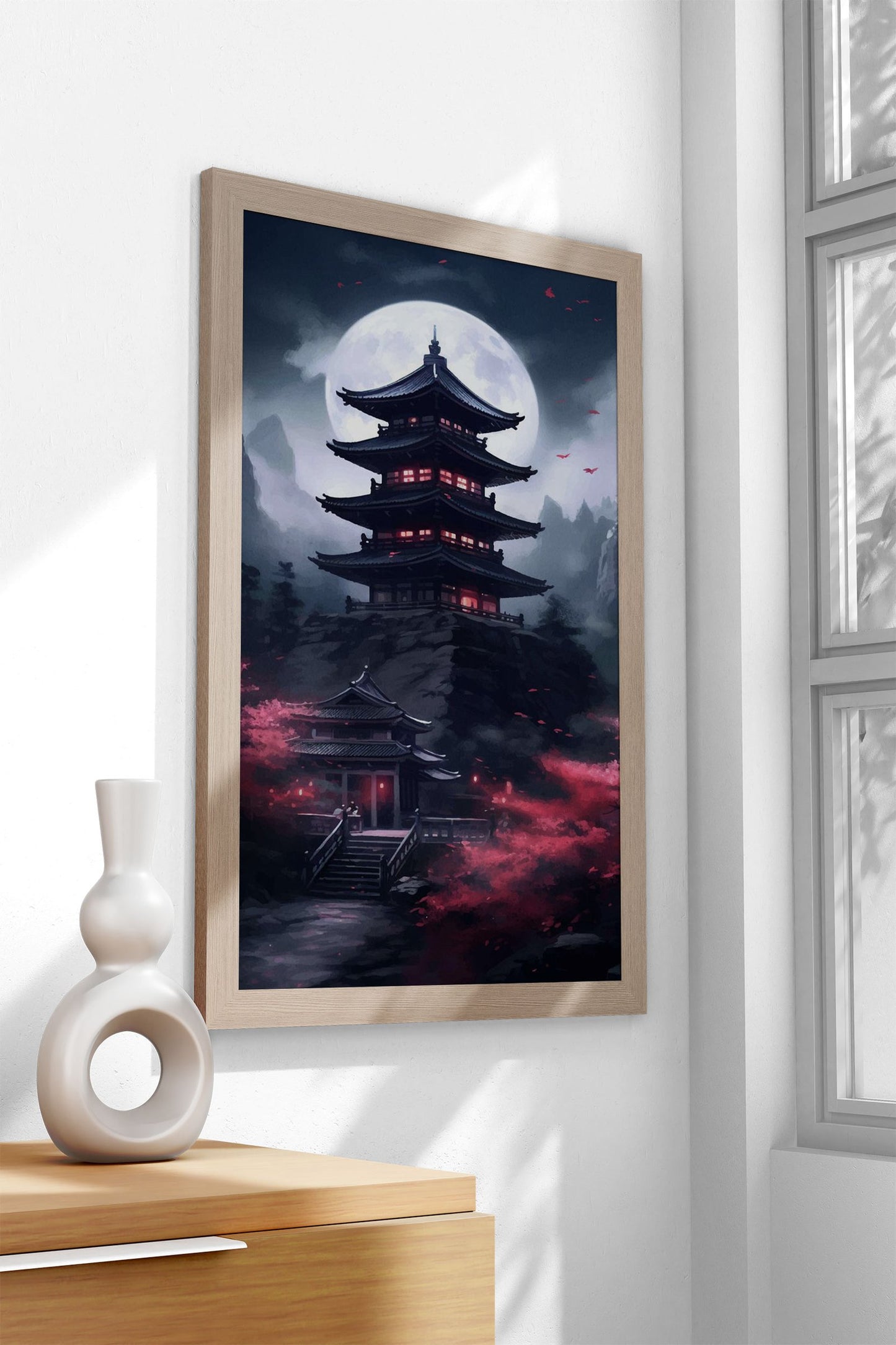 Pagoda Japan Landscape Asian Style Poster |  Wall Art for Home & Office | High-Quality Print