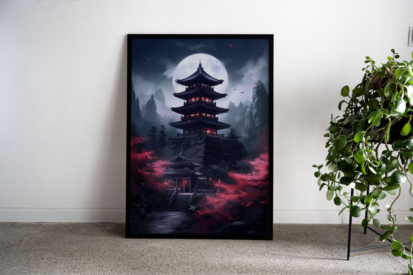 Pagoda Japan Landscape Asian Style Poster |  Wall Art for Home & Office | High-Quality Print