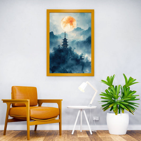 Pagoda Japan Nature Asian Style Poster | Wall  Art for Home & Office | High-Quality Print
