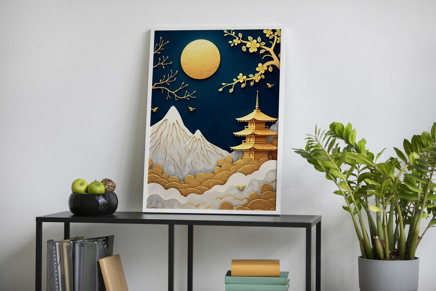 Pagoda Landscape Asian Style Poster | Wall A rt for Home & Office | High-Quality Print