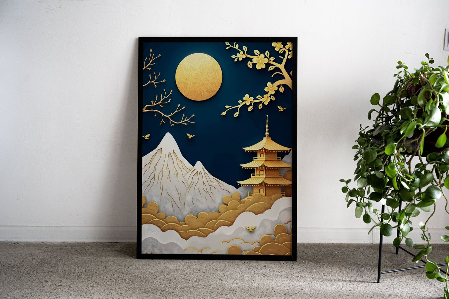 Pagoda Landscape Asian Style Poster | Wall A rt for Home & Office | High-Quality Print