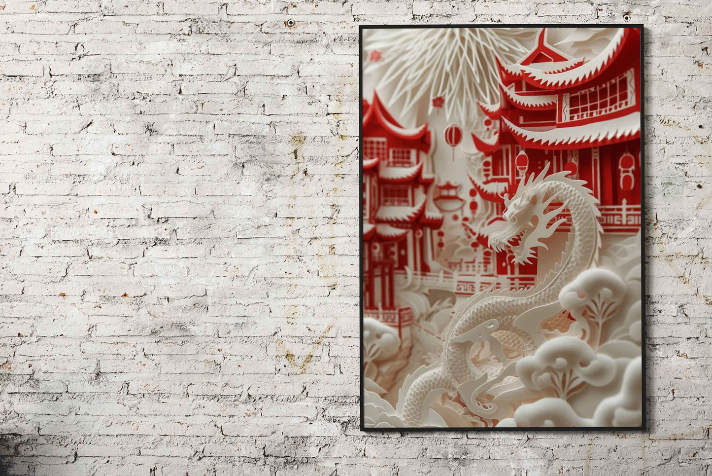 Pagoda Serenity Asian Style Poster | Wall Art f or Home & Office | High-Quality Print