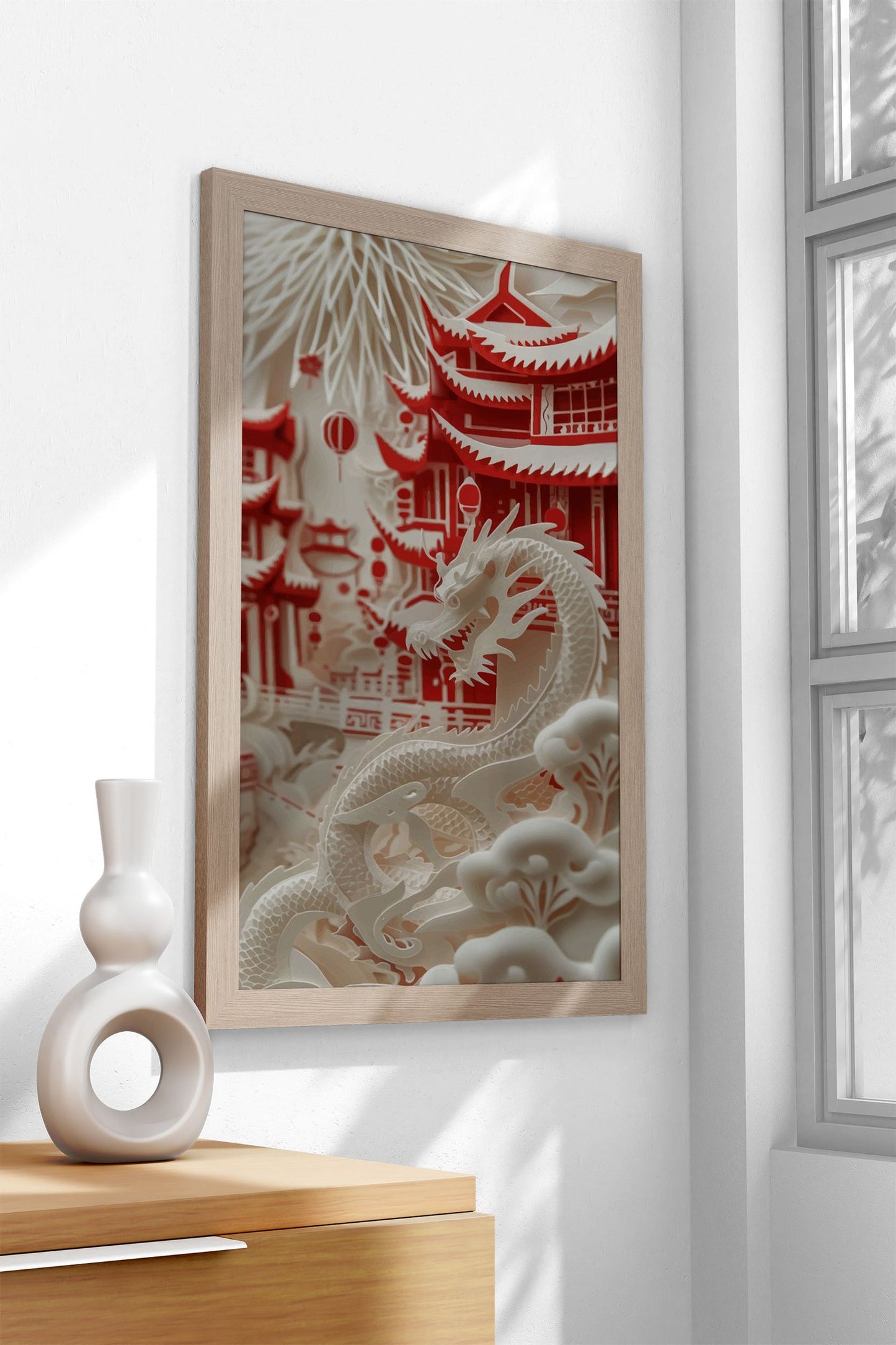 Pagoda Serenity Asian Style Poster | Wall Art f or Home & Office | High-Quality Print