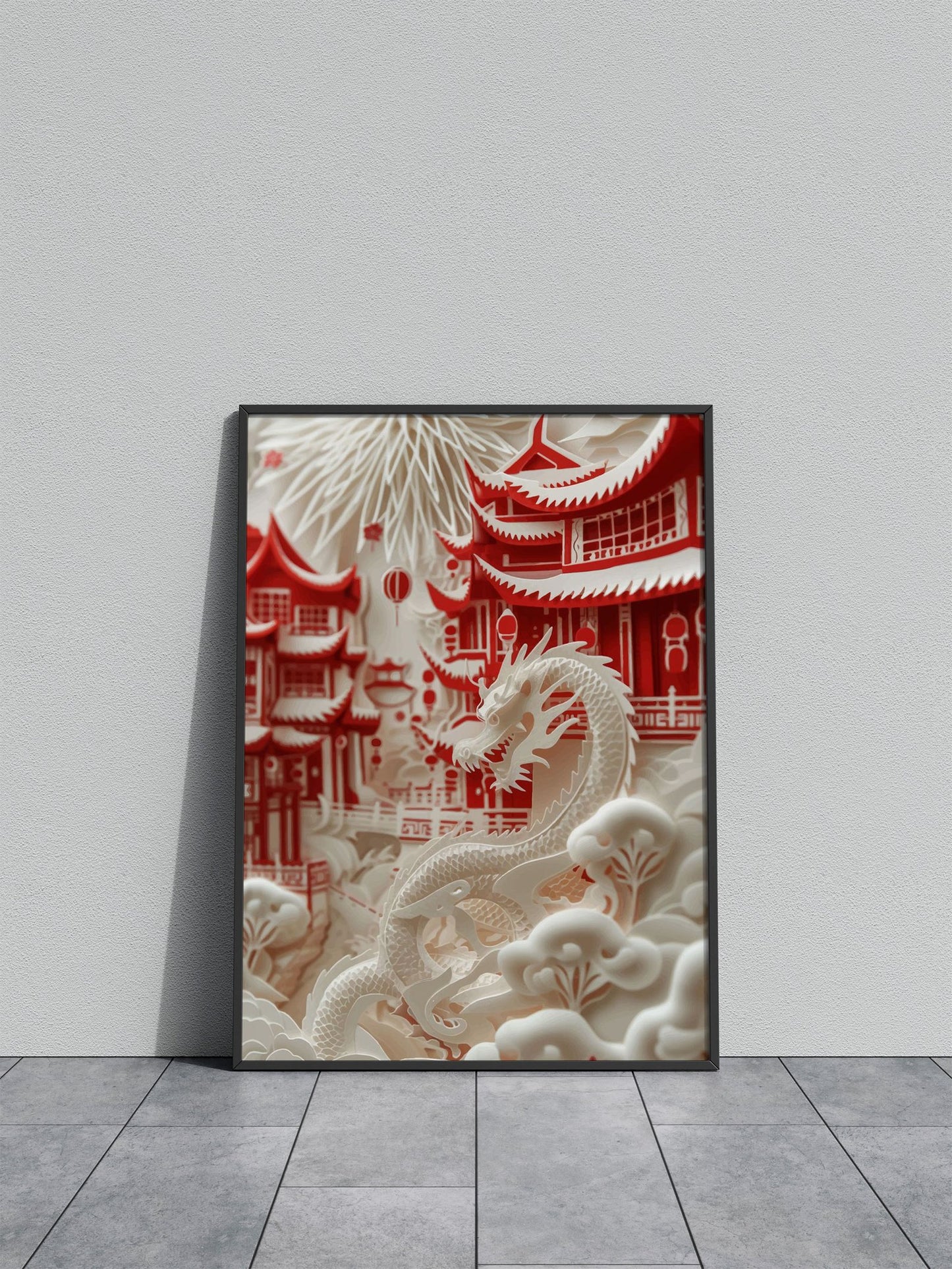 Pagoda Serenity Asian Style Poster | Wall Art f or Home & Office | High-Quality Print