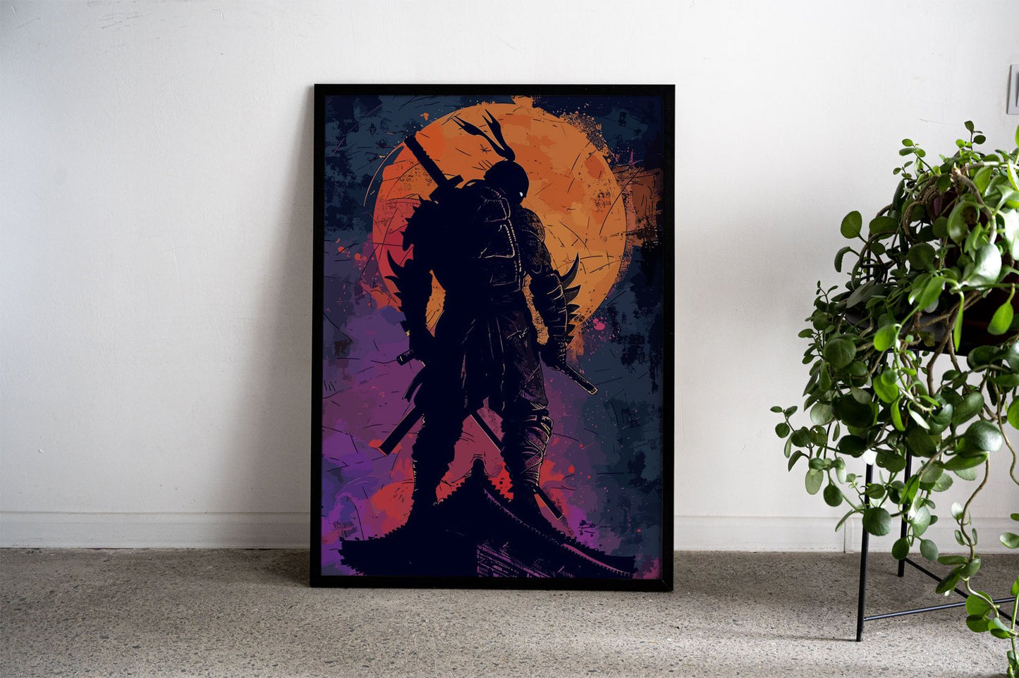 Paint Ninja Asian Style Poster | Wall Art for Ho me & Office | High-Quality Print