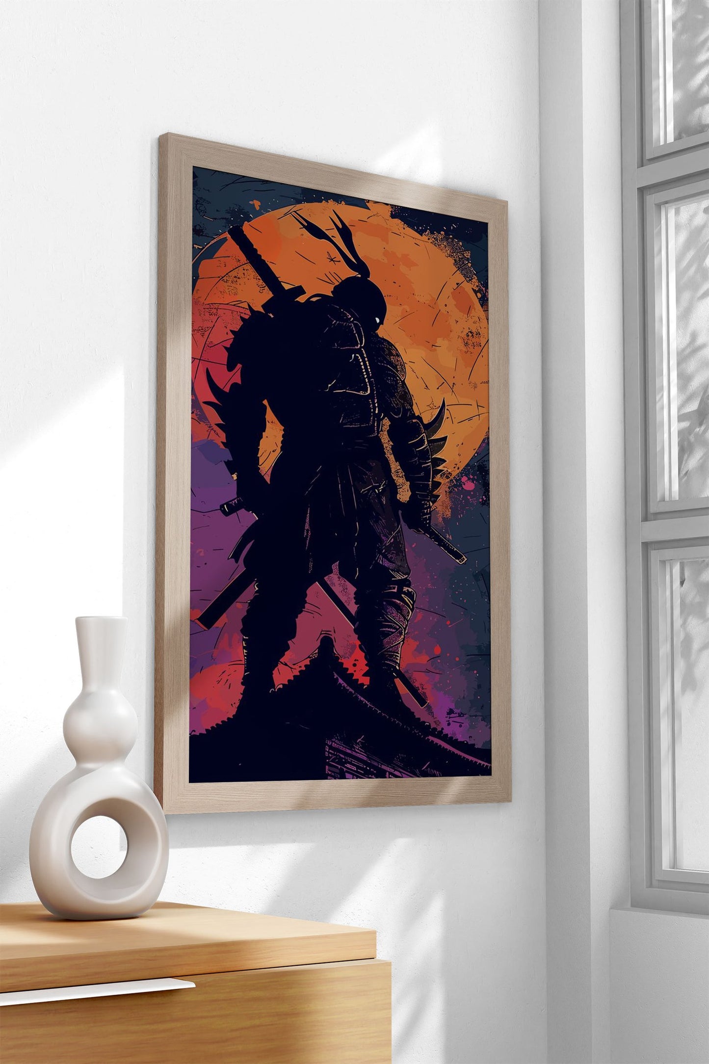 Paint Ninja Asian Style Poster | Wall Art for Ho me & Office | High-Quality Print