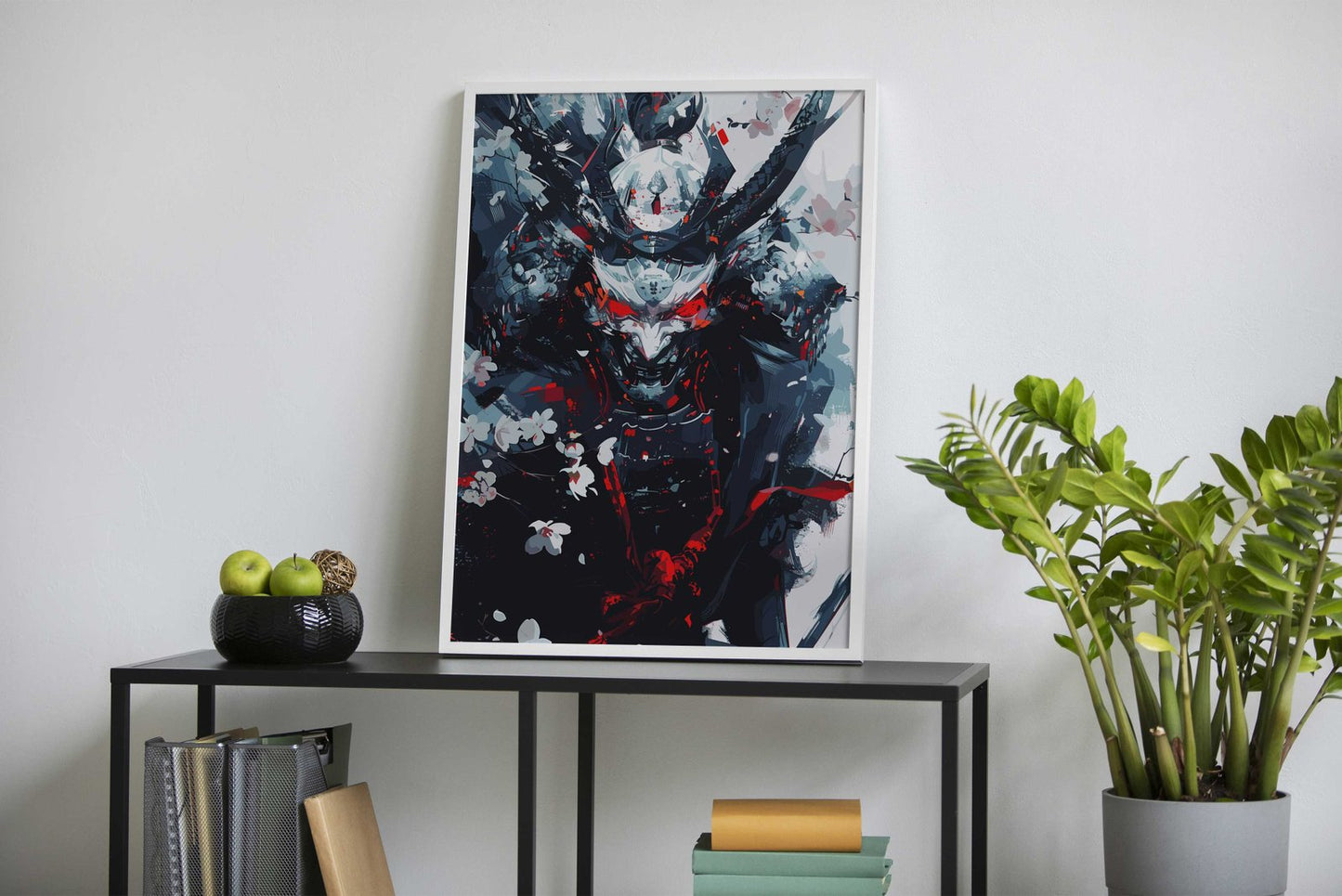 Paint Samurai Mask Asian Style Poster | Wall A rt for Home & Office | High-Quality Print