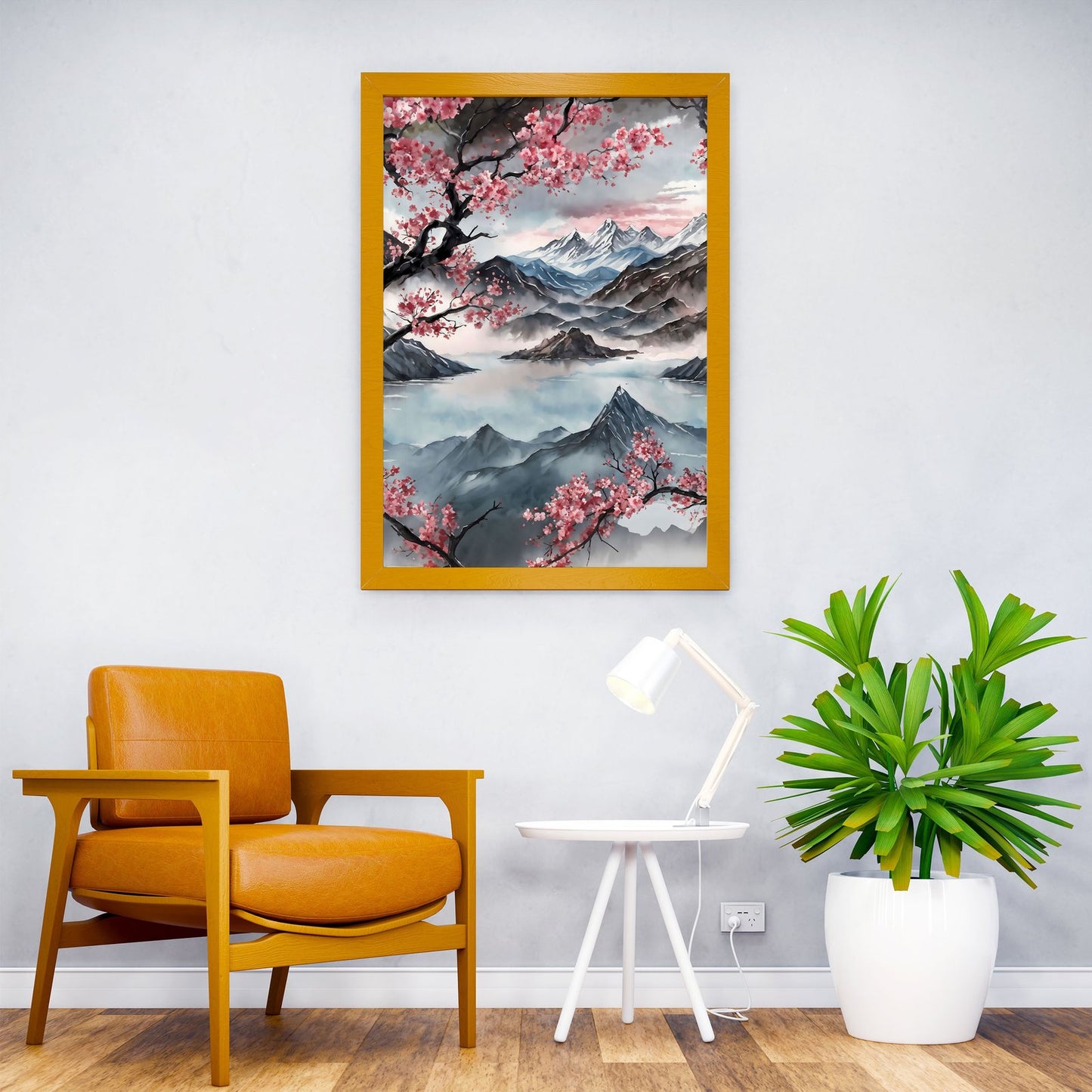 Painted Chinese landscape Asian Style Poster  | Wall Art for Home & Office | High-Quality Print