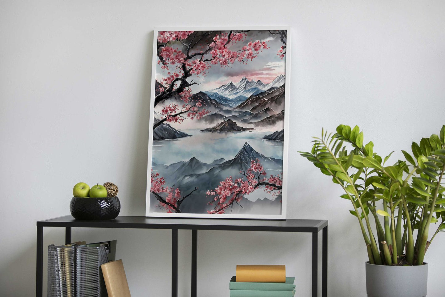 Painted Chinese landscape Asian Style Poster  | Wall Art for Home & Office | High-Quality Print