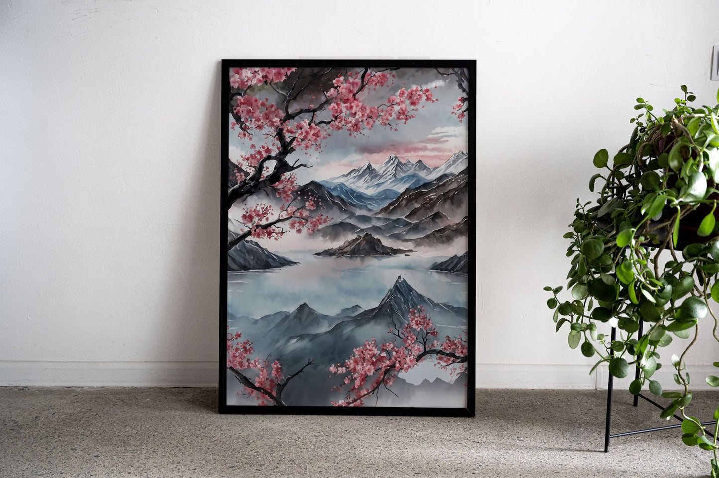 Painted Chinese landscape Asian Style Poster  | Wall Art for Home & Office | High-Quality Print