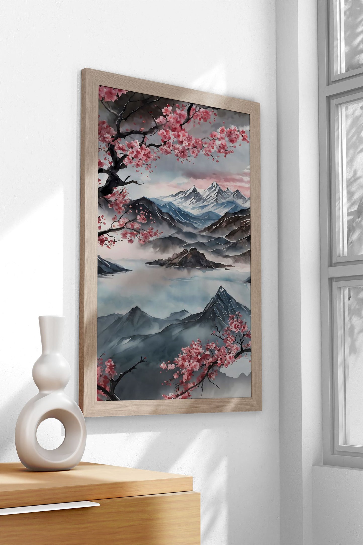 Painted Chinese landscape Asian Style Poster  | Wall Art for Home & Office | High-Quality Print