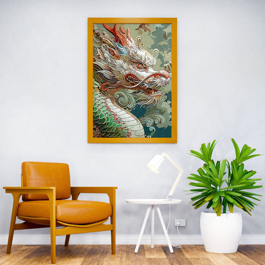Painting Art Dragon Asian Style Poster | Wall A rt for Home & Office | High-Quality Print