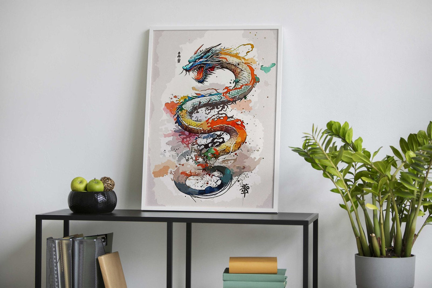 Painting Dragon Asian Style Poster | Wall Art f or Home & Office | High-Quality Print