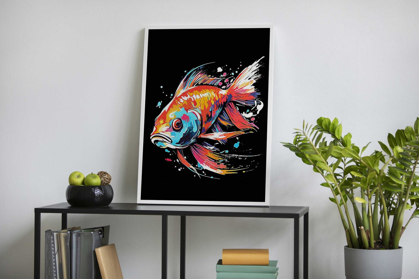 Painting Fish Asian Style Poster | Wall Art for H ome & Office | High-Quality Print