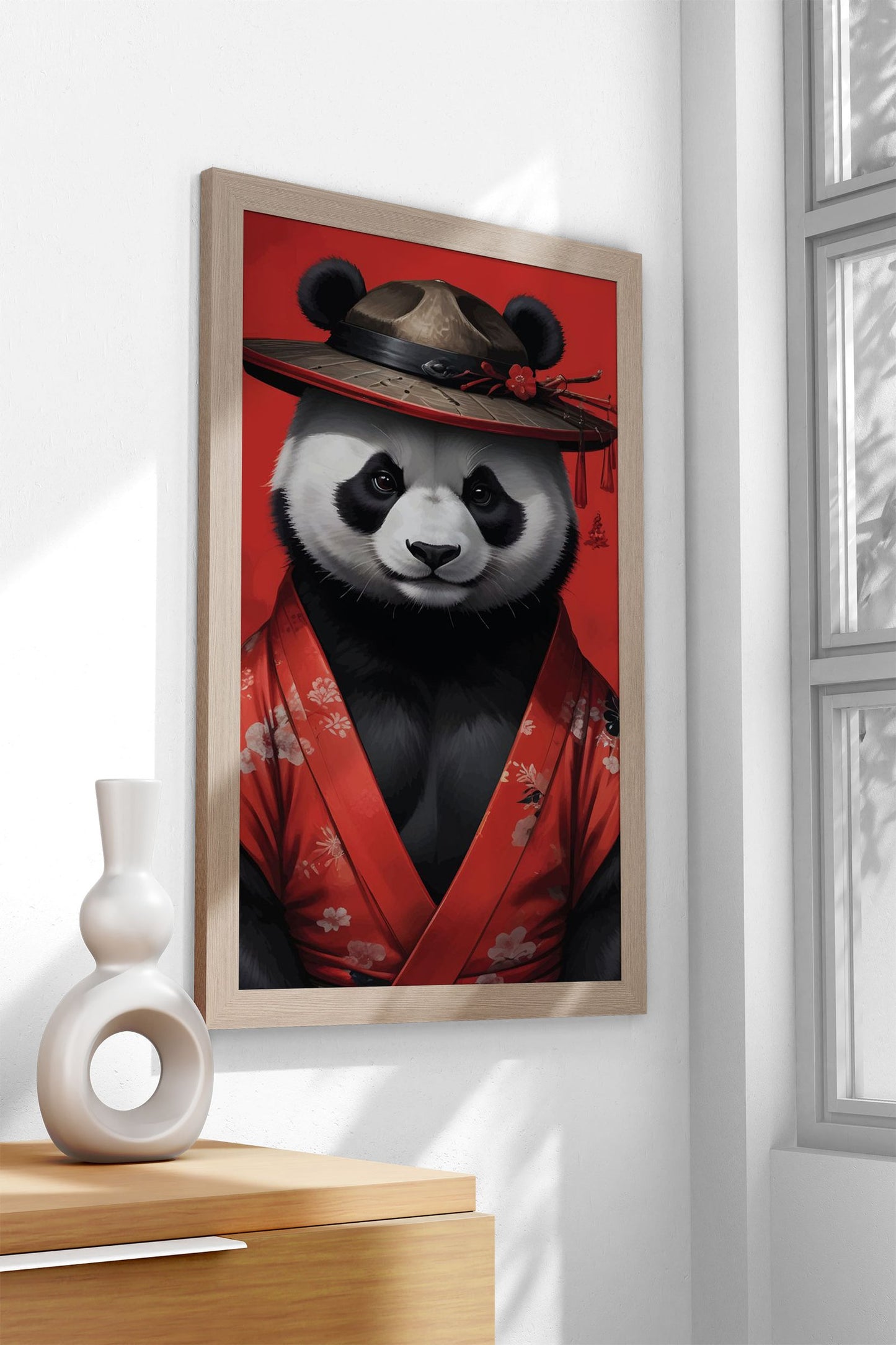 Panda Kimono Asian Style Poster | Wall Art for  Home & Office | High-Quality Print