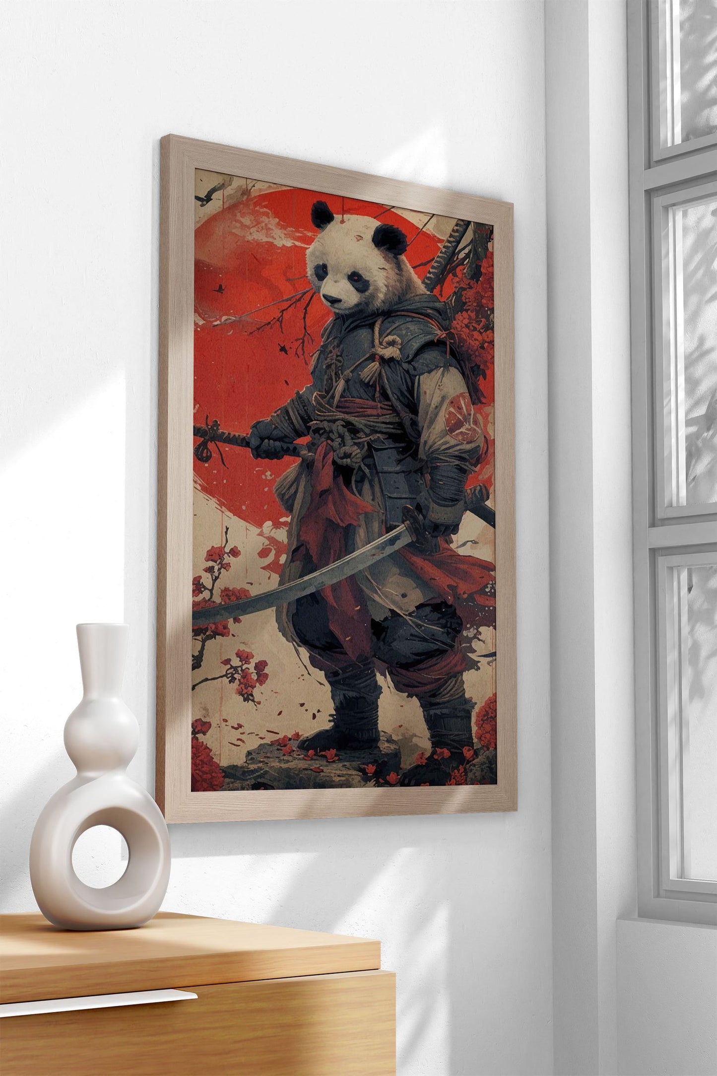 Panda Warrior Japan Asian Style Poster | Wall  Art for Home & Office | High-Quality Print