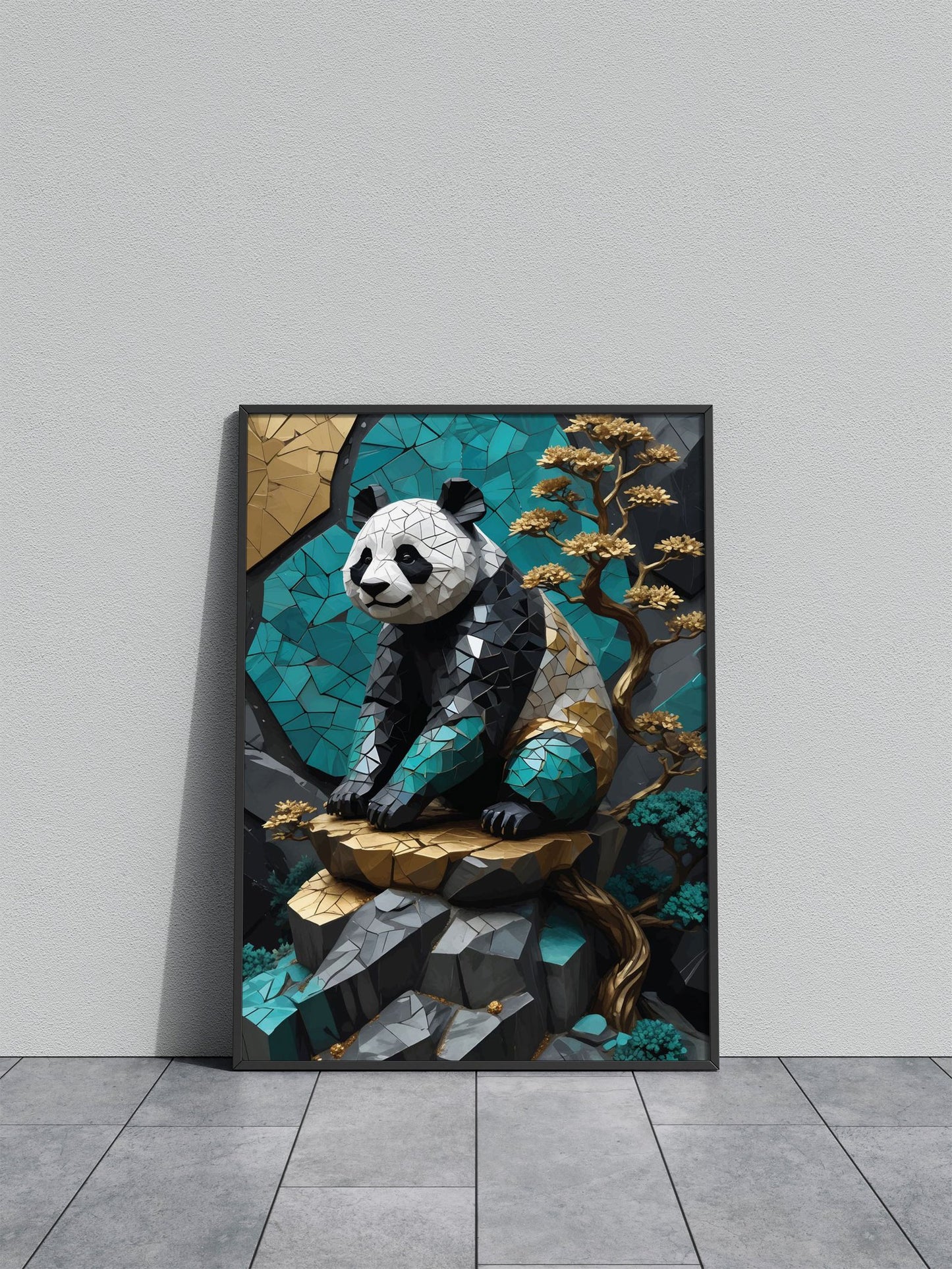 Panda kintsugi Asian Style Poster | Wall Art for  Home & Office | High-Quality Print
