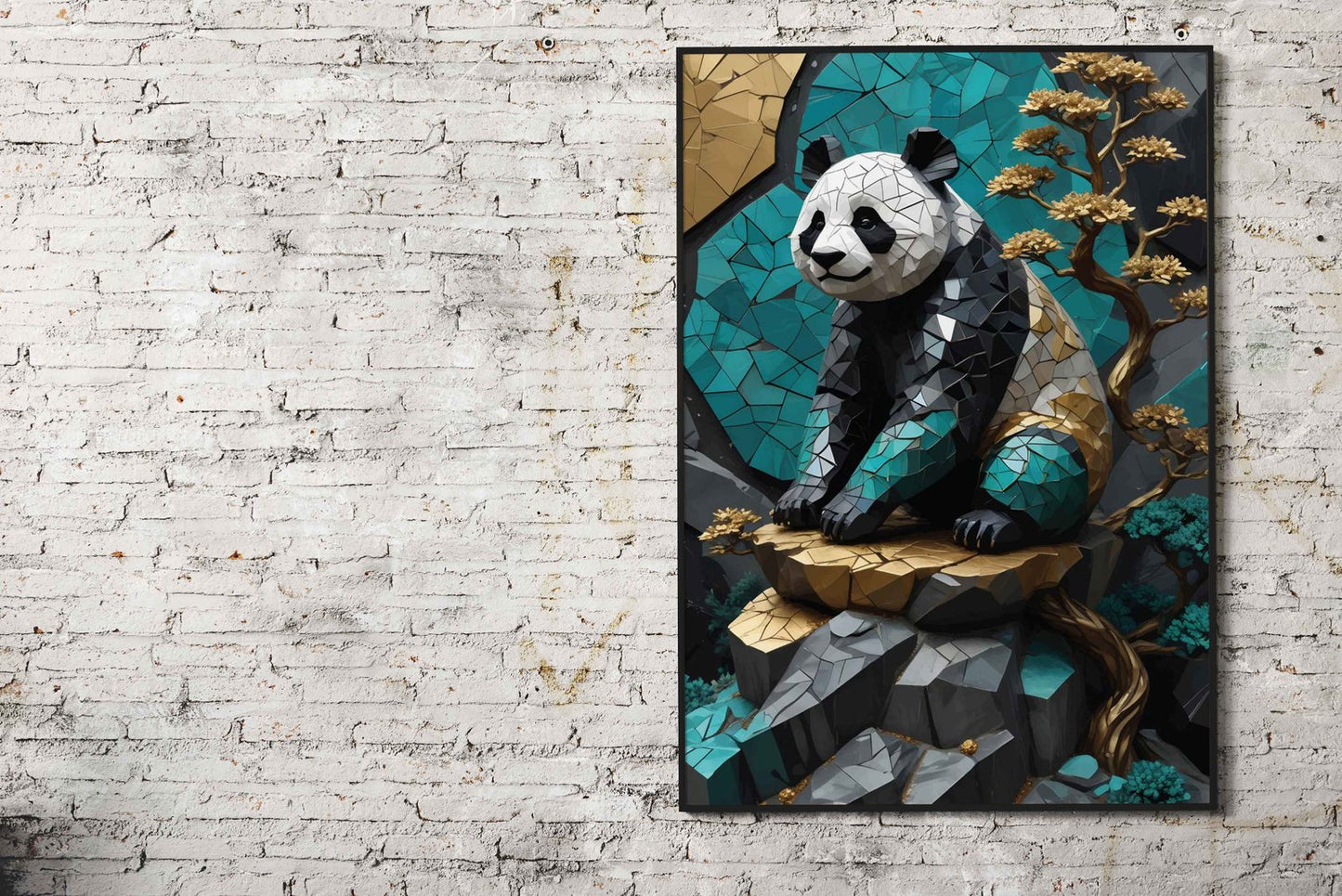 Panda kintsugi Asian Style Poster | Wall Art for  Home & Office | High-Quality Print