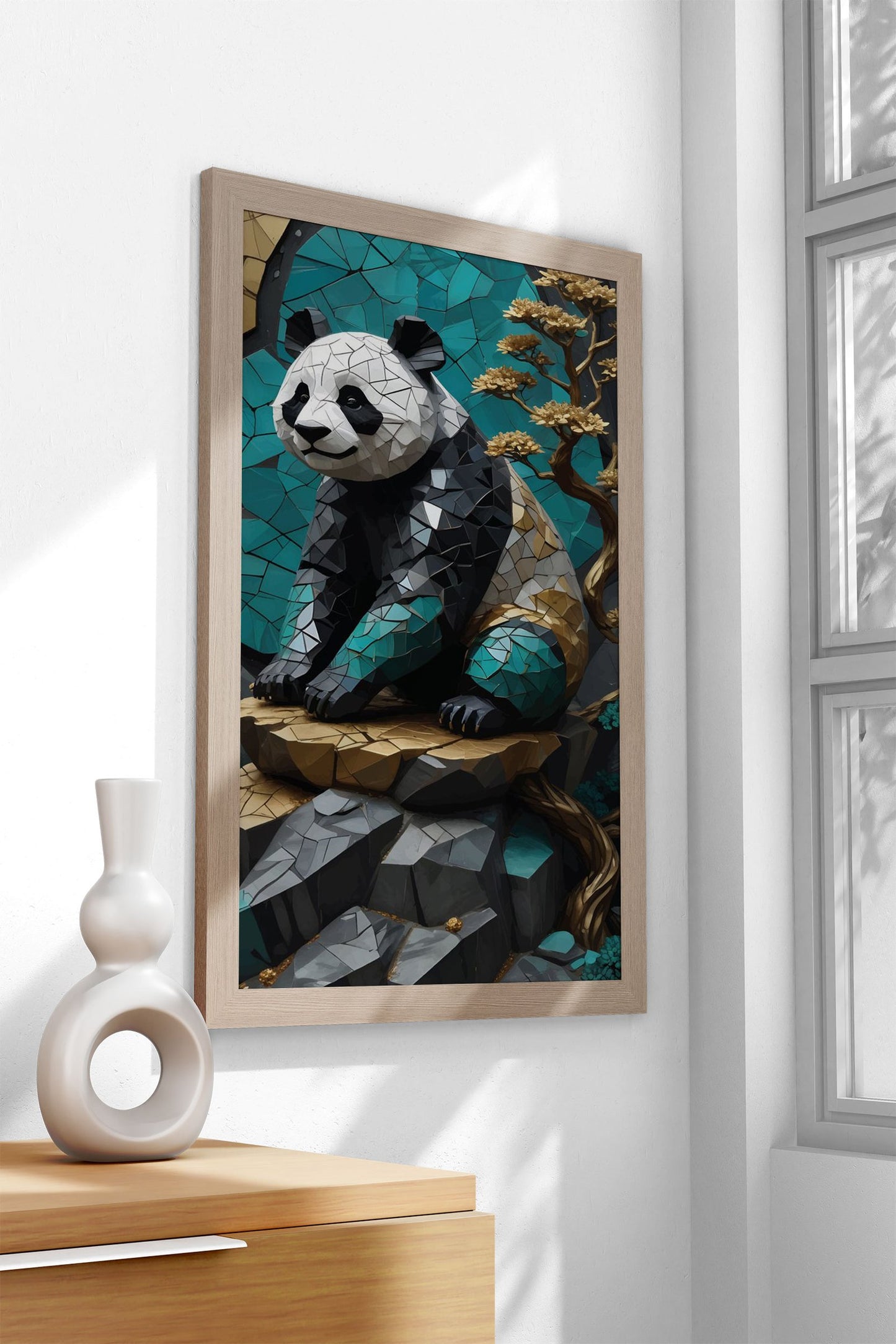 Panda kintsugi Asian Style Poster | Wall Art for  Home & Office | High-Quality Print