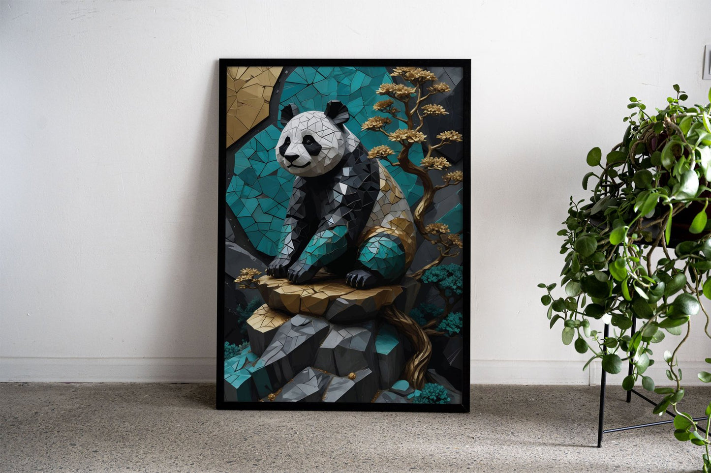 Panda kintsugi Asian Style Poster | Wall Art for  Home & Office | High-Quality Print