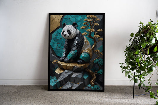 Panda kintsugi Asian Style Poster | Wall Art for  Home & Office | High-Quality Print