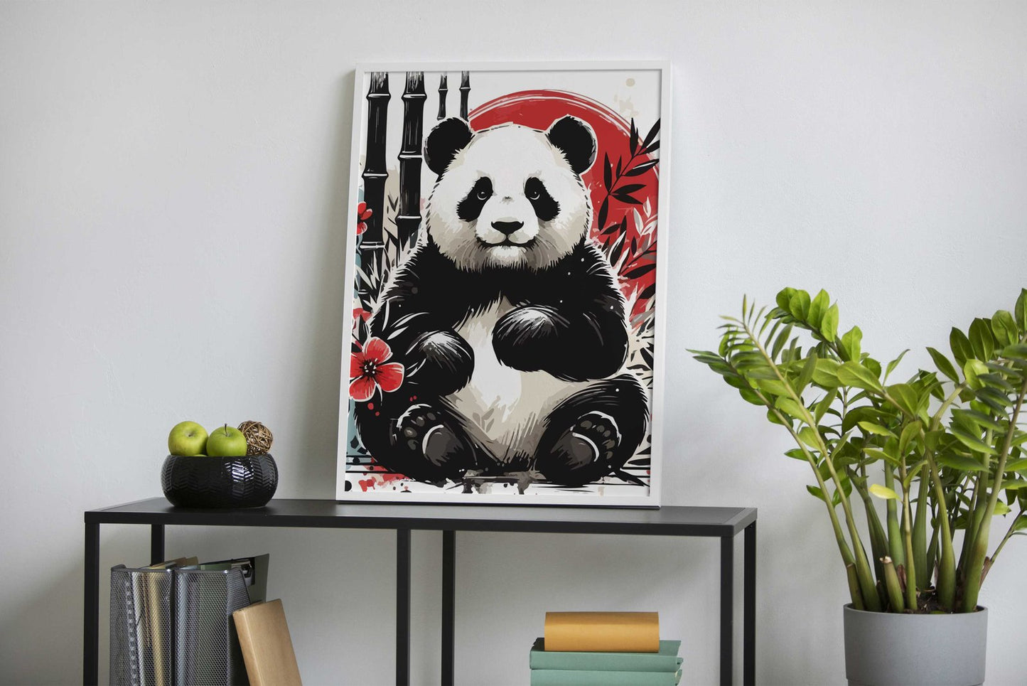 Pandas smile for you Asian Style Poster | Wall  Art for Home & Office | High-Quality Print