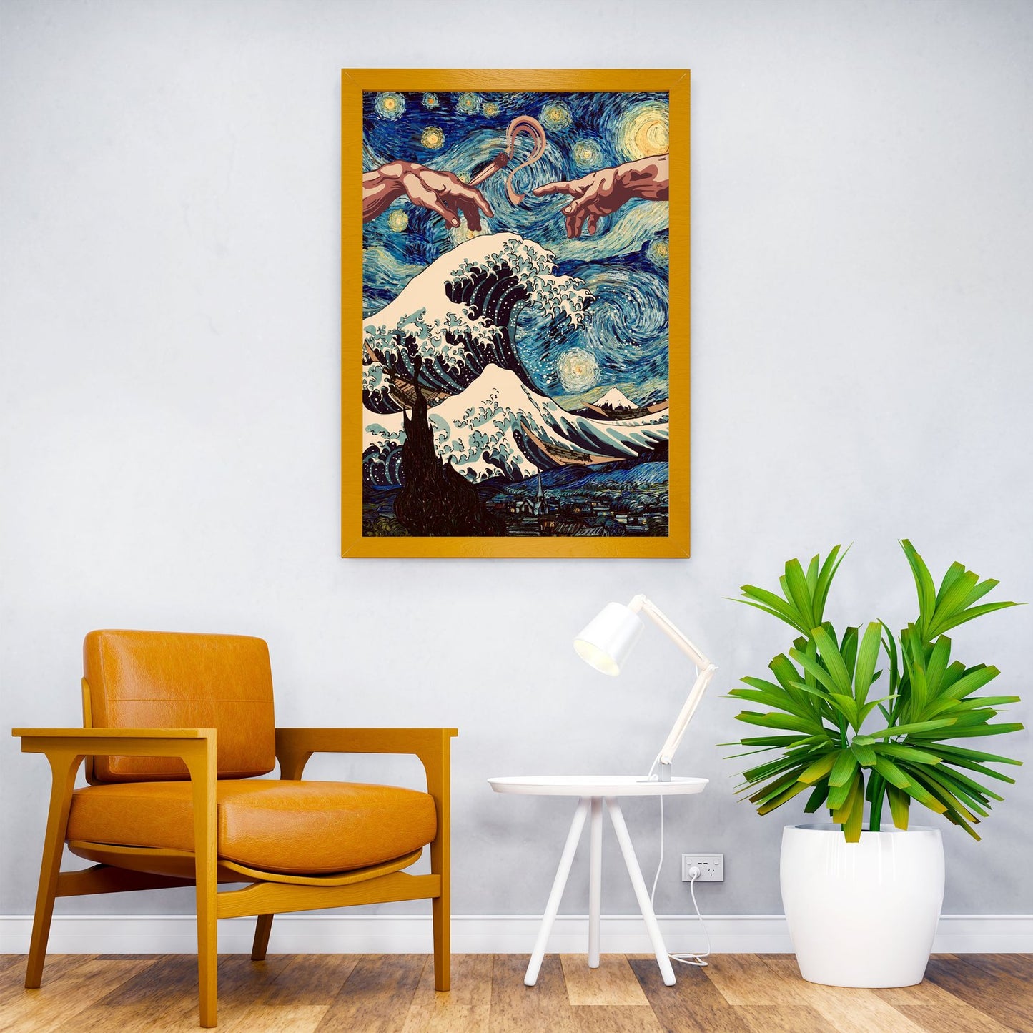 Pass Joint starry night Asian Style Poster | Wa ll Art for Home & Office | High-Quality Print