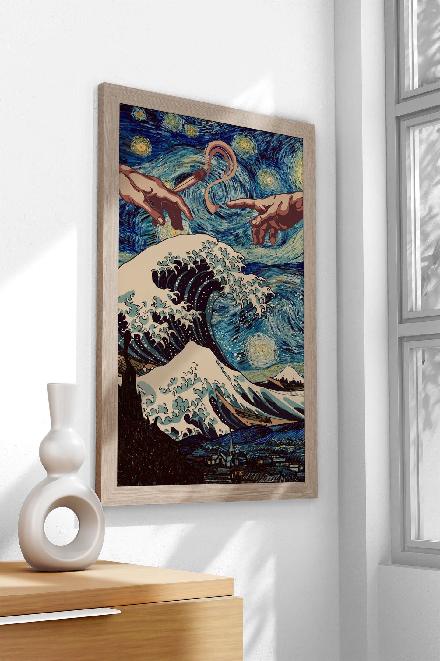 Pass Joint starry night Asian Style Poster | Wa ll Art for Home & Office | High-Quality Print