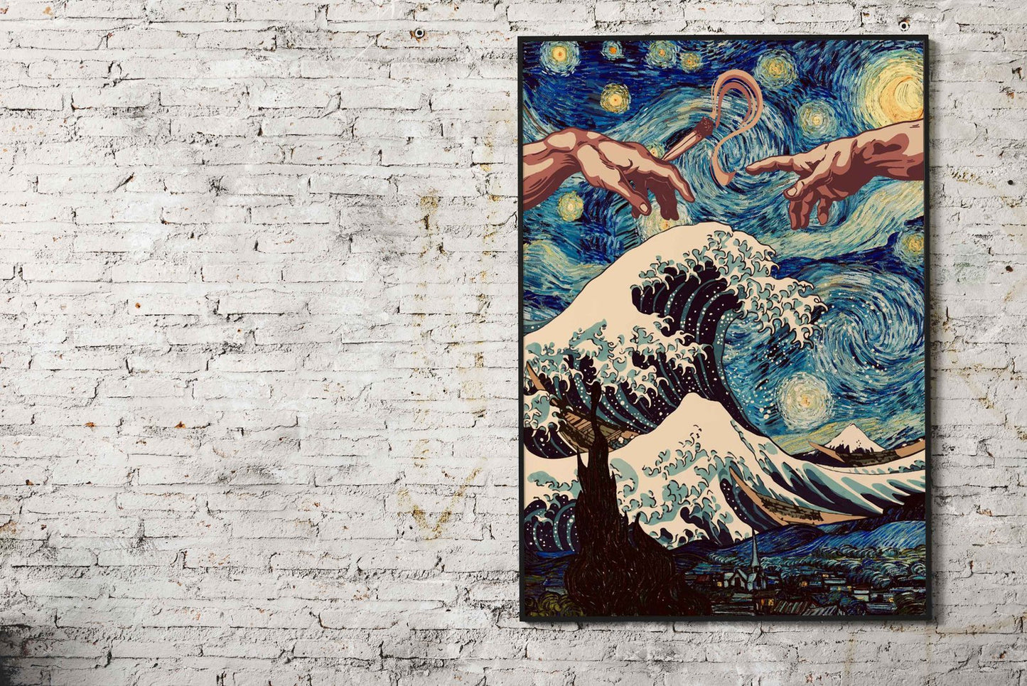 Pass Joint starry night Asian Style Poster | Wa ll Art for Home & Office | High-Quality Print