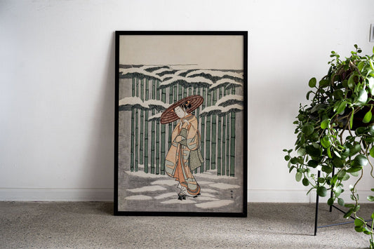 Passing the Bamboo Grove Asian Style Poster  | Wall Art for Home & Office | High-Quality Print