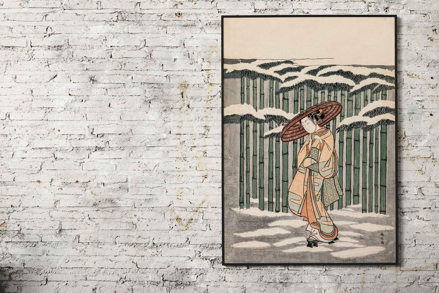 Passing the Bamboo Grove Asian Style Poster  | Wall Art for Home & Office | High-Quality Print