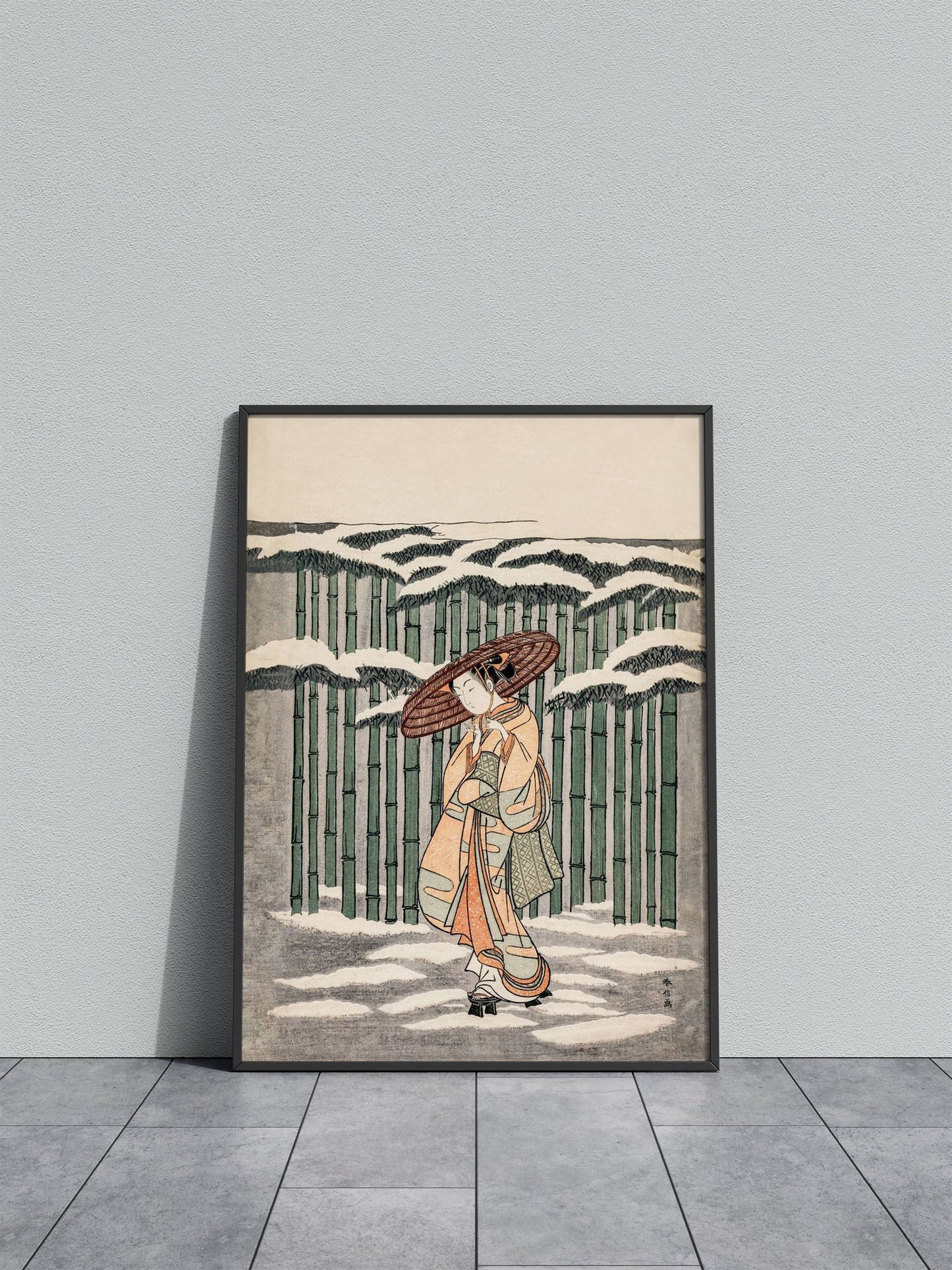 Passing the Bamboo Grove Asian Style Poster  | Wall Art for Home & Office | High-Quality Print