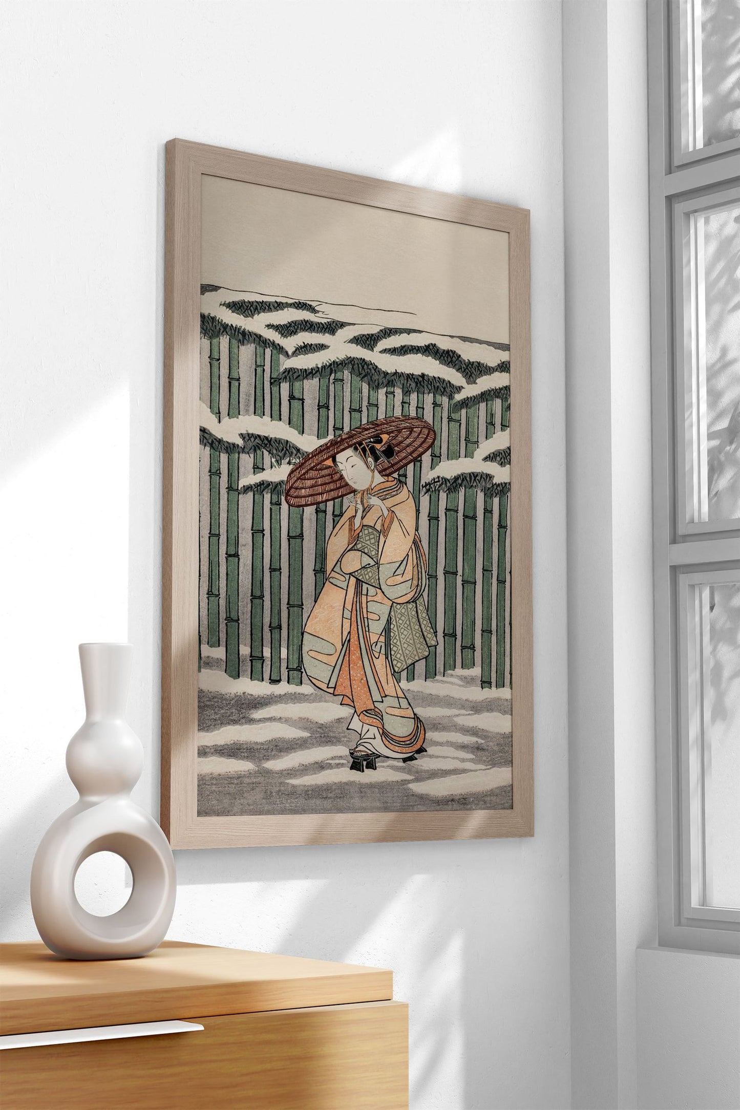 Passing the Bamboo Grove Asian Style Poster  | Wall Art for Home & Office | High-Quality Print