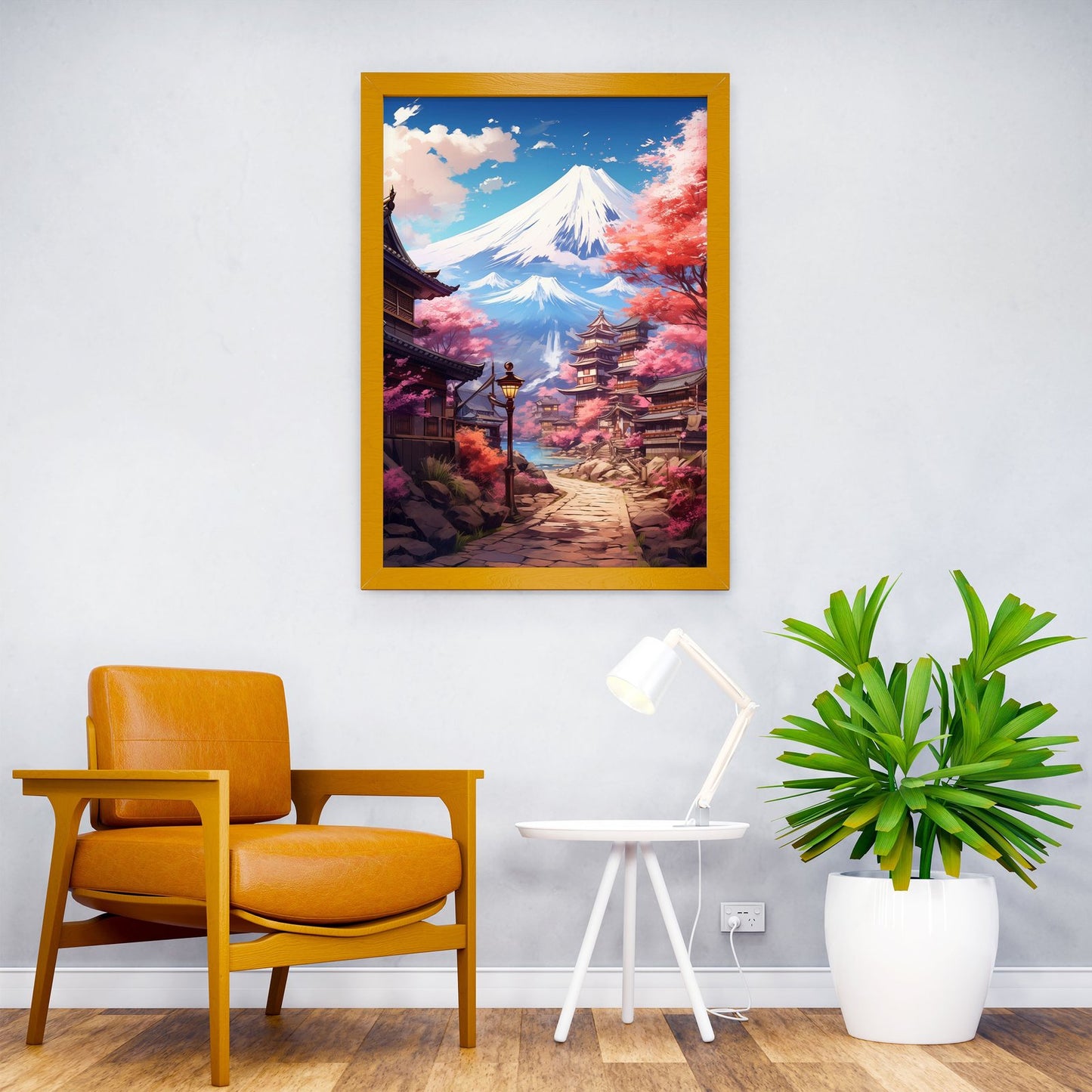 pastel fuji japan Asian Style Poster | Wall Art fo r Home & Office | High-Quality Print