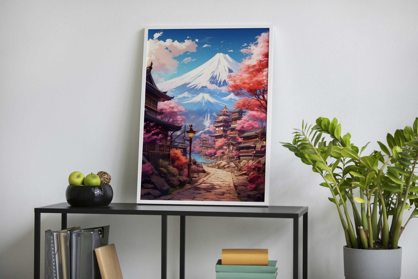 pastel fuji japan Asian Style Poster | Wall Art fo r Home & Office | High-Quality Print