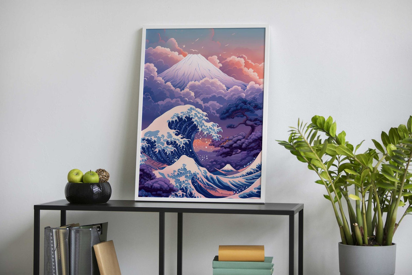 Pastel Fuji Mountain Asian Style Poster | Wall A rt for Home & Office | High-Quality Print