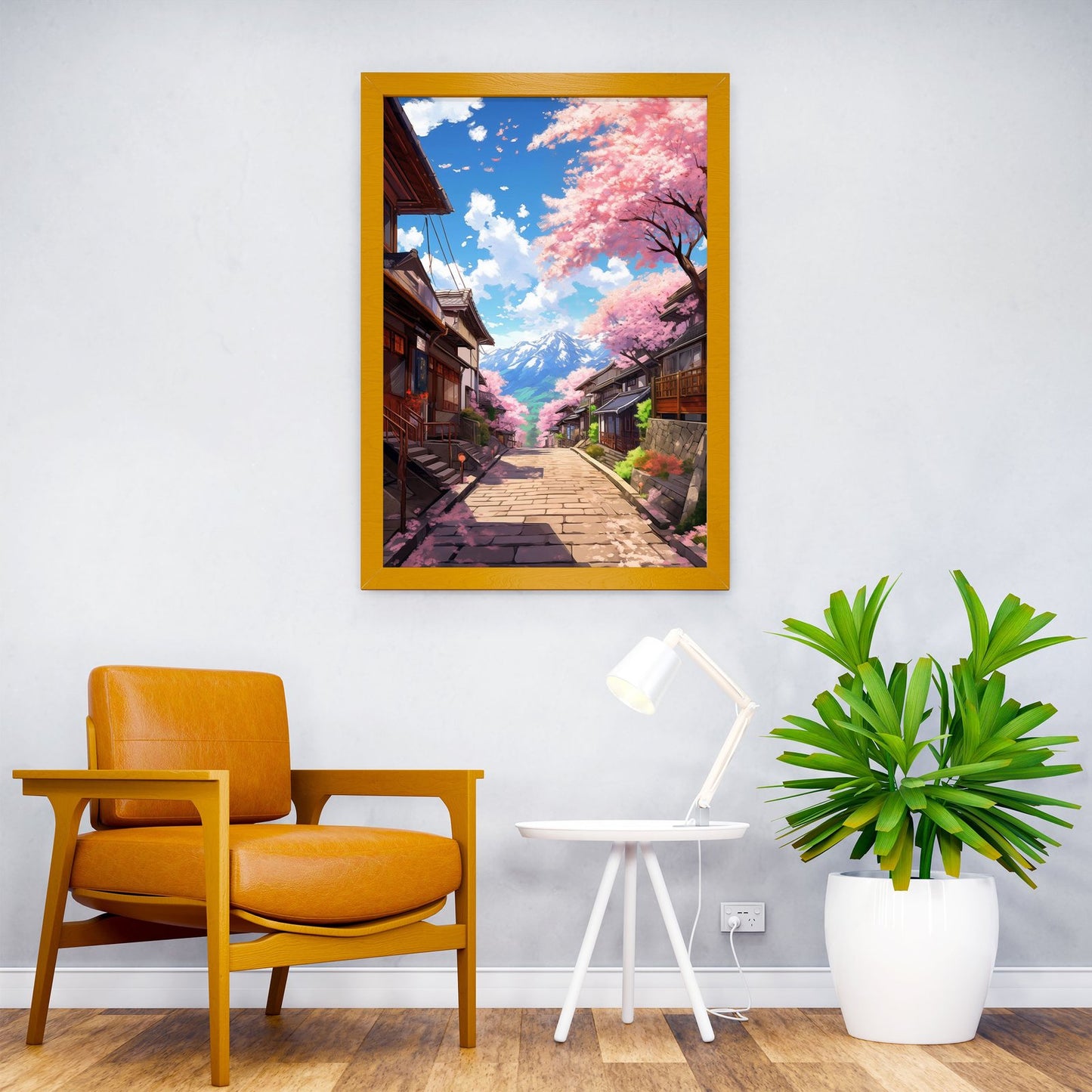 Pastel Fuji Asian Style Poster | Wall Art for Hom e & Office | High-Quality Print