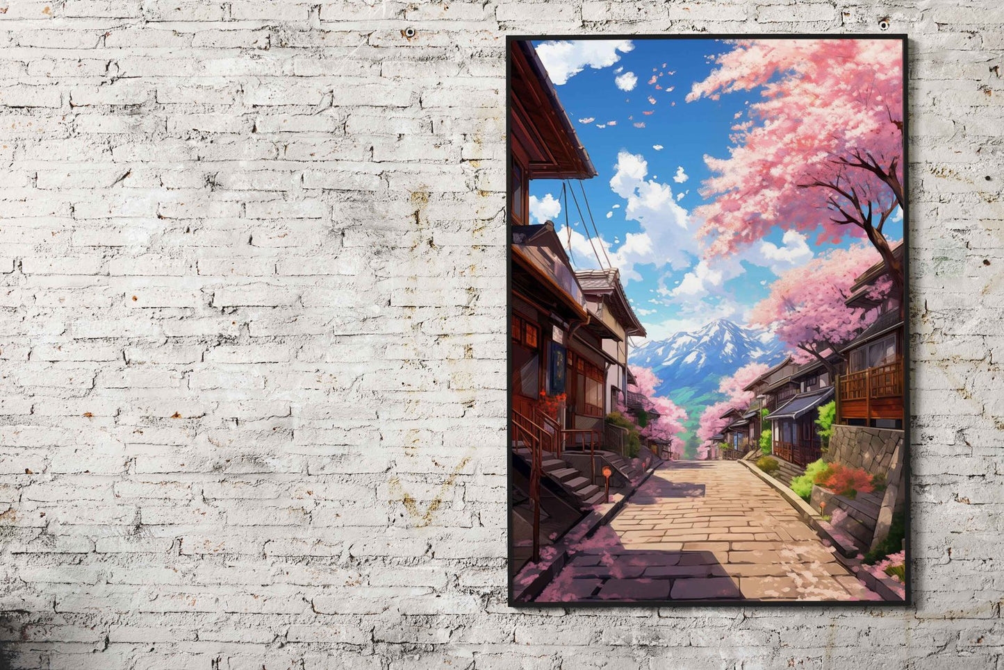 Pastel Fuji Asian Style Poster | Wall Art for Hom e & Office | High-Quality Print
