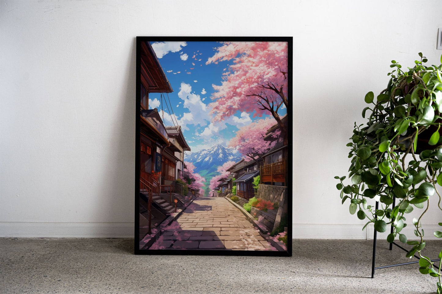 Pastel Fuji Asian Style Poster | Wall Art for Hom e & Office | High-Quality Print