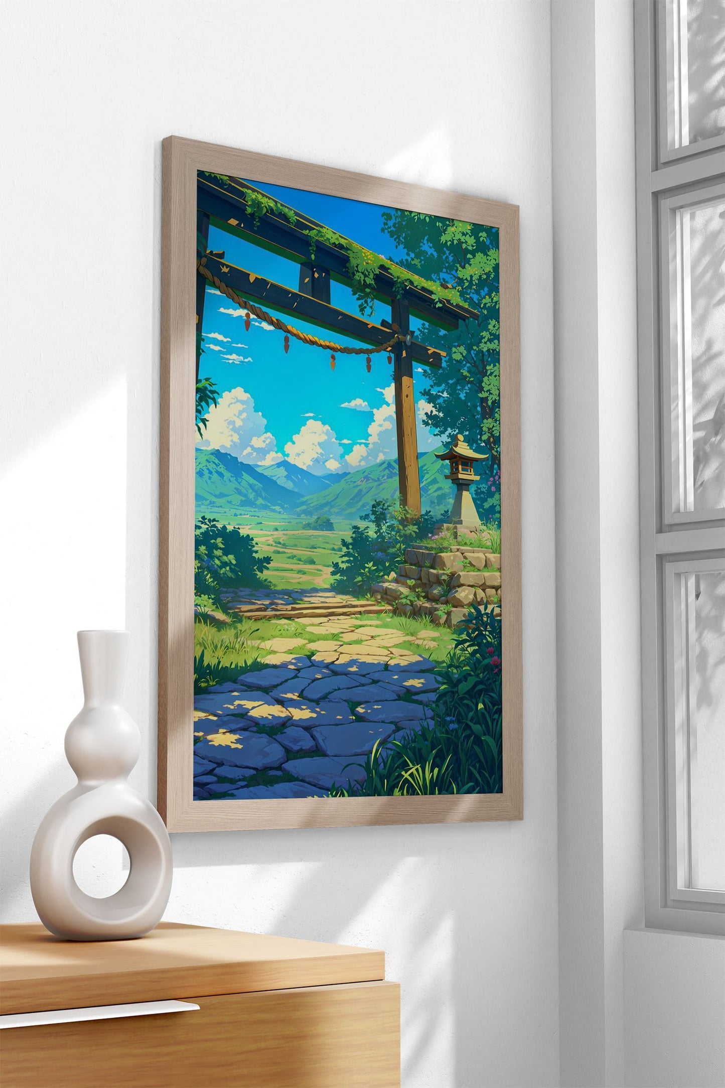 Path to Tranquility Asian Style Poster | Wall Art  for Home & Office | High-Quality Print