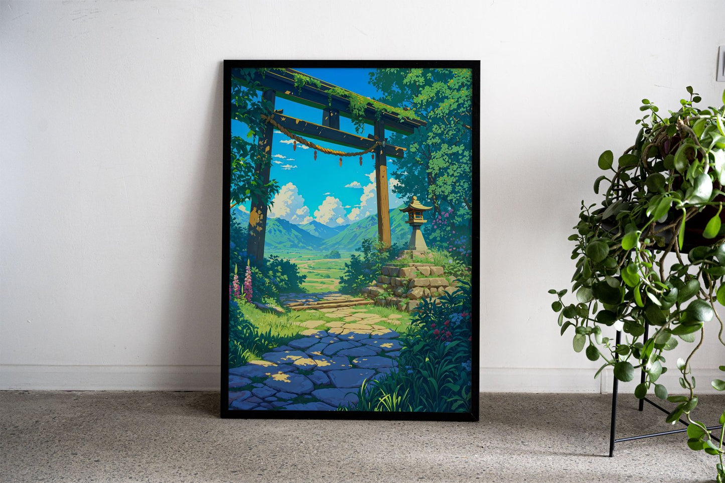 Path to Tranquility Asian Style Poster | Wall Art  for Home & Office | High-Quality Print