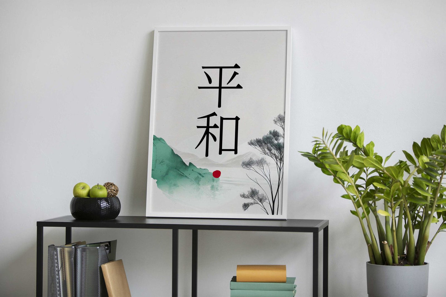 Peace in Japanese Kanji Asian Style Poster | W all Art for Home & Office | High-Quality Print