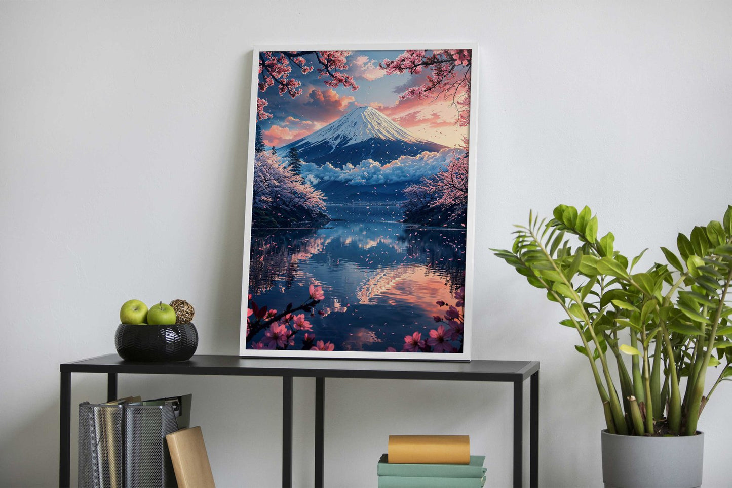 Peaceful Morning at Mount Fuji Asian Style Po ster | Wall Art for Home & Office | High-Quality Print