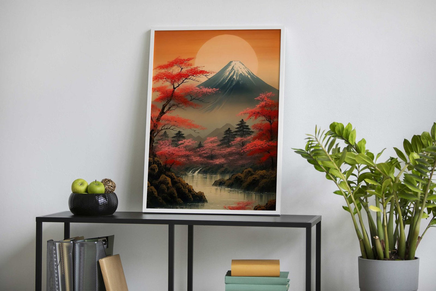Peaceful Mount Fuji Asian Style Poster | Wall A rt for Home & Office | High-Quality Print