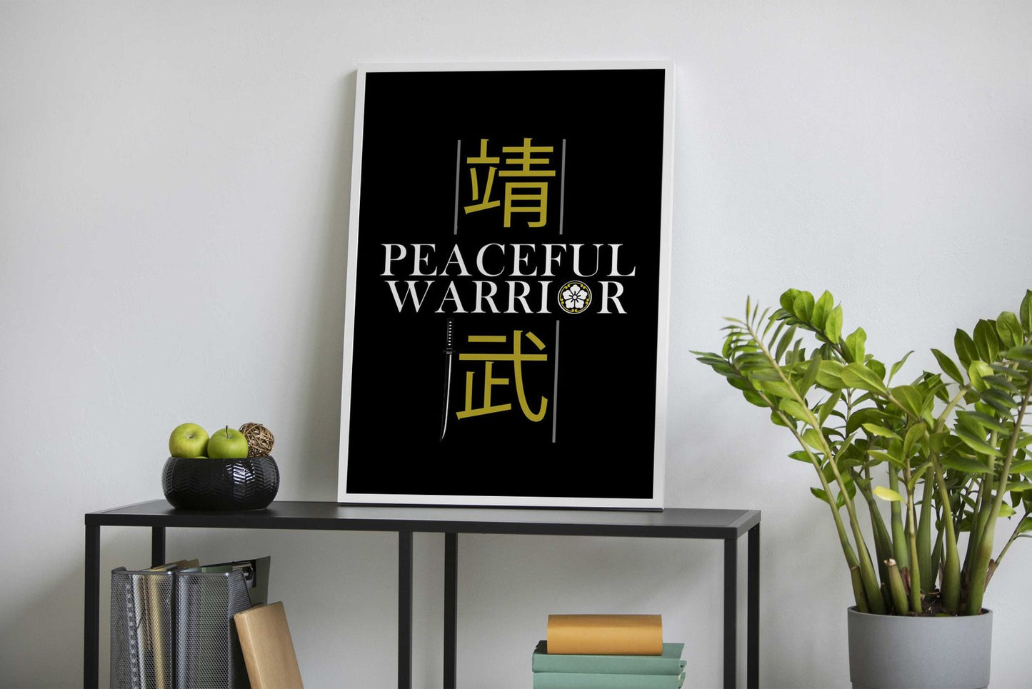 Peaceful Warrior Asian Style Poster | Wall Art f or Home & Office | High-Quality Print
