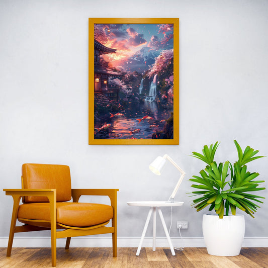 Peaceful & tranquility Asian Style Poster | Wall  Art for Home & Office | High-Quality Print