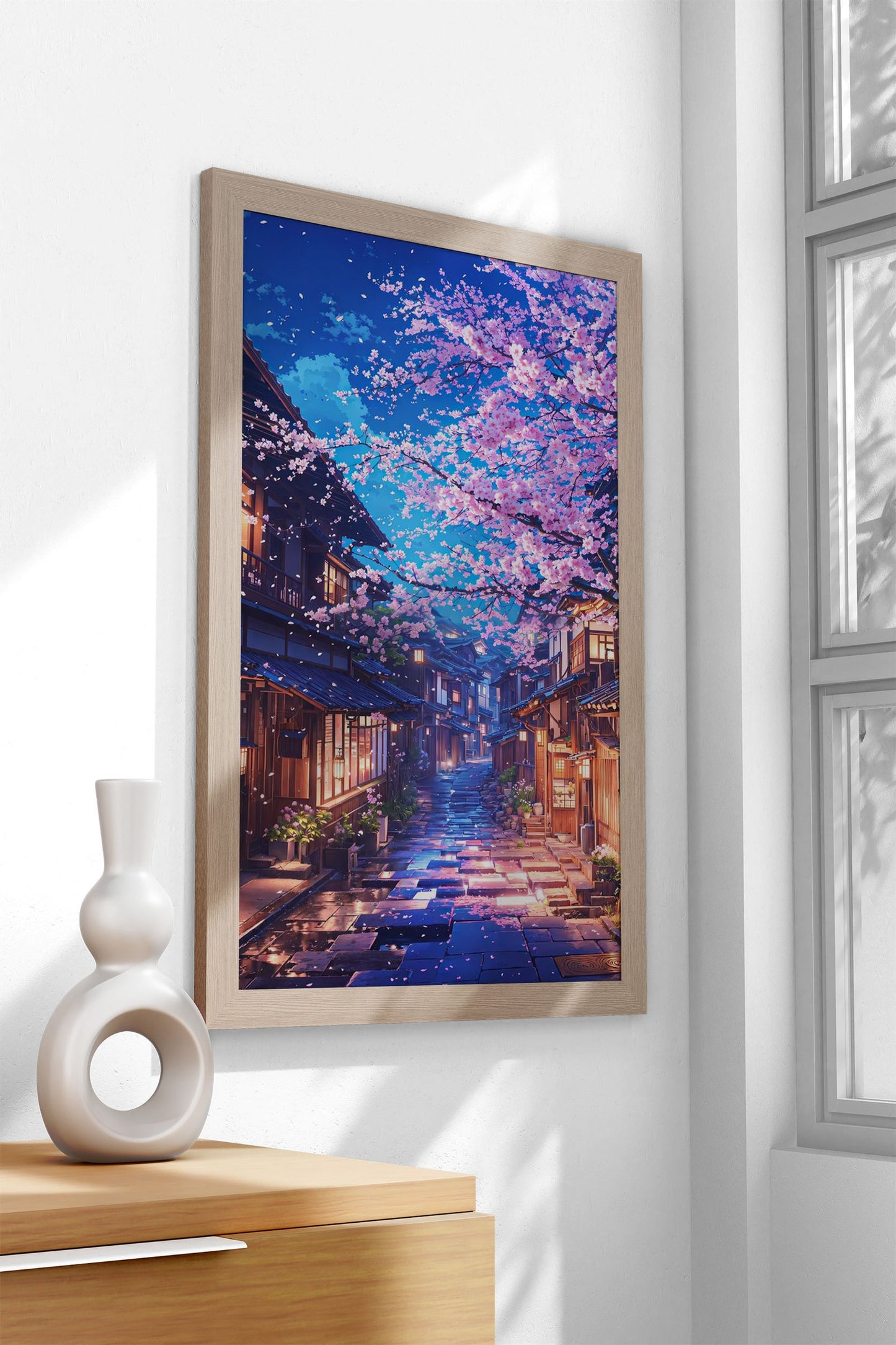 Petal Street Asian Style Poster | Wall Art for Ho me & Office | High-Quality Print