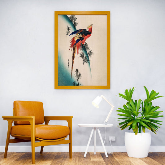 Pheasant Asian Style Poster | Wall Art for Hom e & Office | High-Quality Print