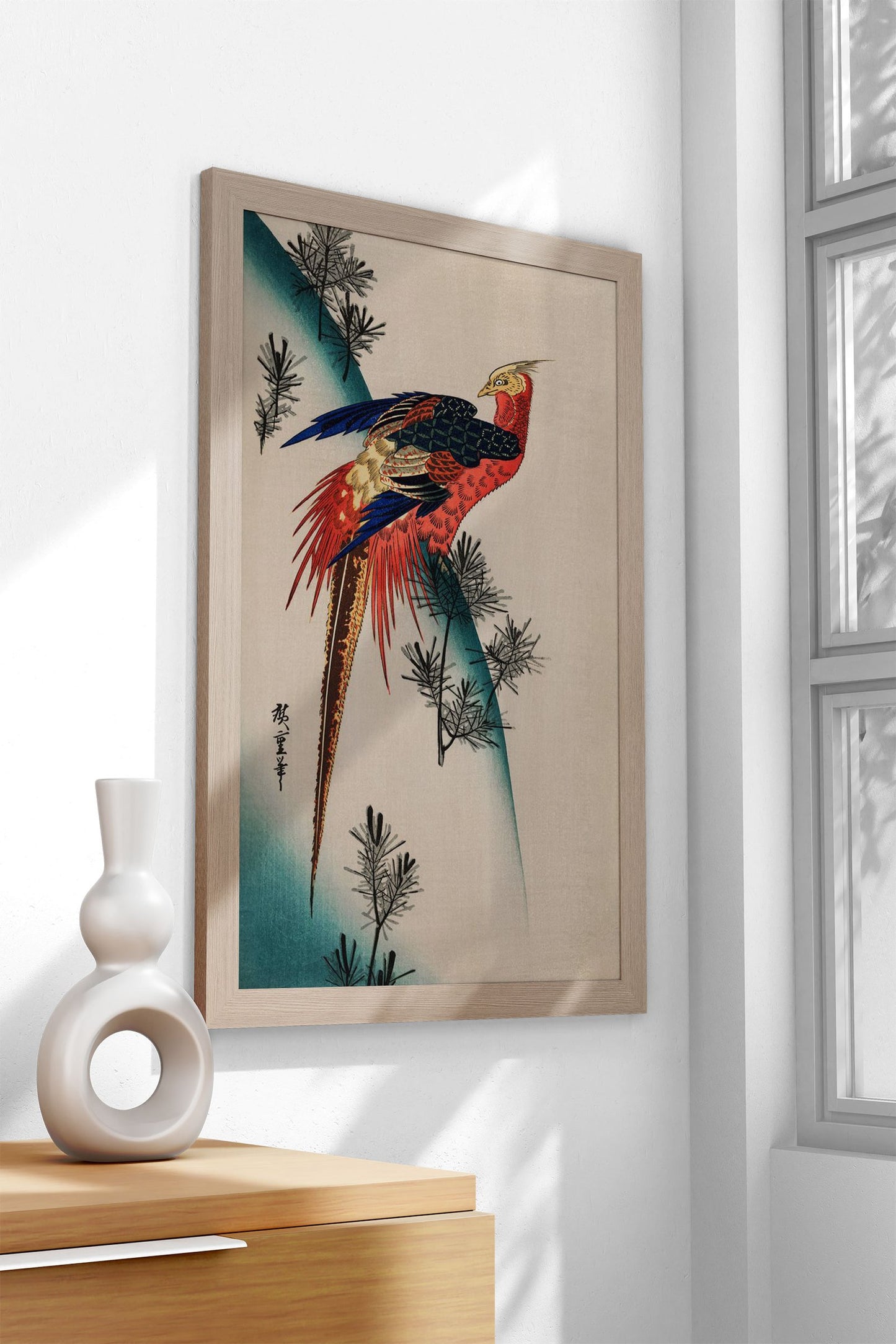 Pheasant Asian Style Poster | Wall Art for Hom e & Office | High-Quality Print